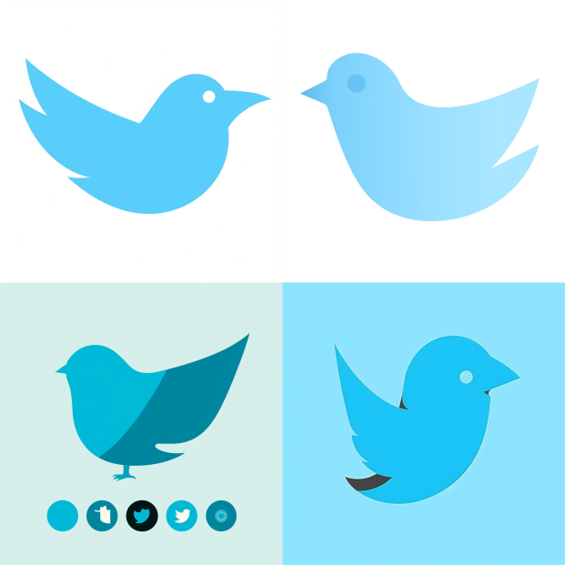 Detailed shot of the Twitter logo's color, a specific shade of blue known as Twitter Blue. This color is often associated with trust, reliability, and communication - all key aspects of Twitter's brand identity. The bright and eye - catching shade enhances the logo's visibility and recognizability. --niji 5
